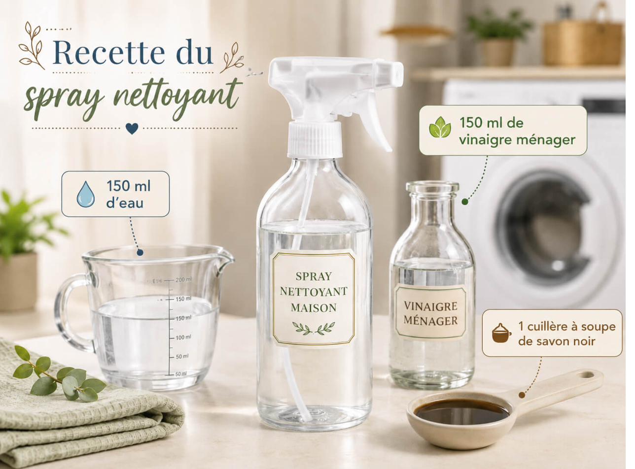 Recette du spray nettoyant maison